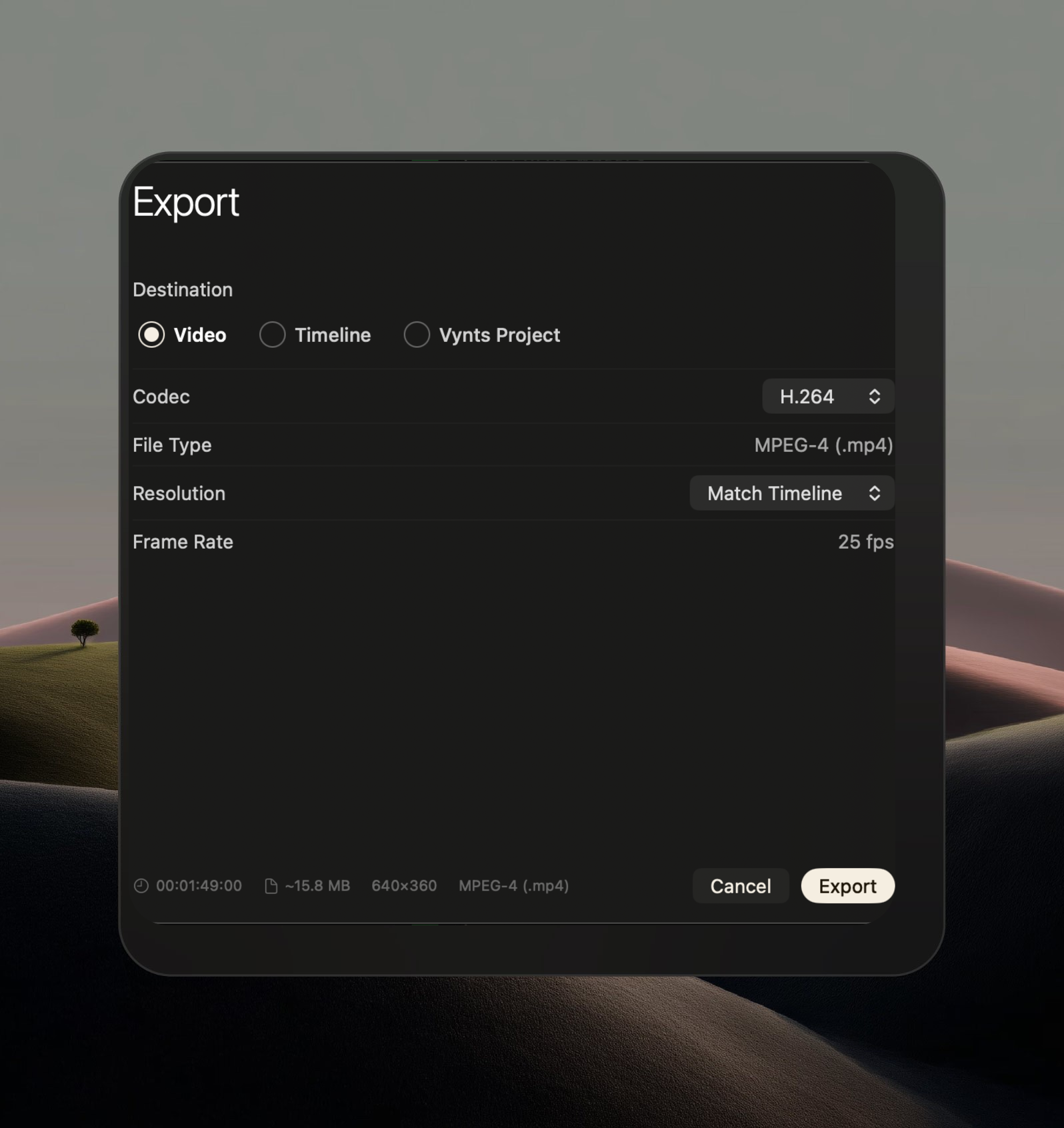 Vynts highlighting video editing improvements